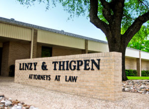 Linzy & Thigpen building sign